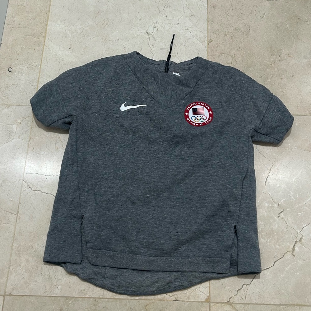 Nike grey short sleeve shirt olympic shirt